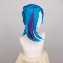 Peruca de cosplay Arcanes Jinxs Synthetic Hair 30cm para Halloween