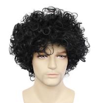 Peruca de cosplay Brave Michaels Jacksons Fluffy Anime Black Peruca de cosplay Brave Michaels Jacksons Fluffy Anime Black