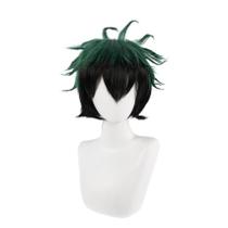 Peruca de cosplay com gradiente verde e preto para Izuku Midoriya Peruca de cosplay com gradiente verde e preto para Izuku Midoriya