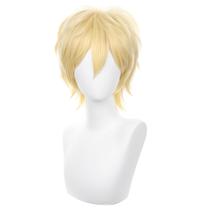 Peruca de cosplay COSPLAZA Blonde Short Spiky Fluffy resistente ao calor Peruca de cosplay COSPLAZA Blonde Short Spiky Fluffy resistente ao calor