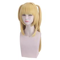 Peruca de cosplay Deaths Notes, cabelo sintético de 70 cm de MisaMisa Peruca de cosplay Deaths Notes, cabelo sintético de 70 cm de MisaMisa