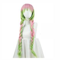 Peruca de cosplay Demons Slayers Anime Kanroji Mitsuri Synthetic Peruca de cosplay Demons Slayers Anime Kanroji Mitsuri Synthetic