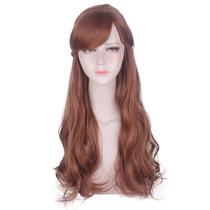 Peruca de cosplay genérica, longa, marrom, sintética, 70 cm para todos Peruca de cosplay genérica, longa, marrom, sintética, 70 cm para todos