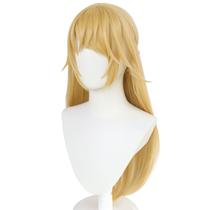 Peruca de cosplay Genshin Impact Fischl, traje de cabelo sintético