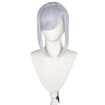 Peruca de cosplay Genshin Impact Shenhe Anime 80 cm de alta temperatura. Fibra