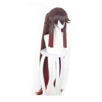 Peruca de cosplay Genshin Impacts Hutao Synthetic Brown 110cm Peruca de cosplay Genshin Impacts Hutao Synthetic Brown 110cm