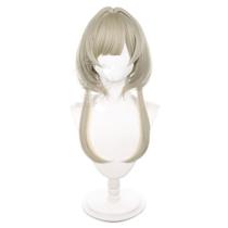 Peruca de cosplay Genshins Impacts Sandrone Anime Synthetic 60cm