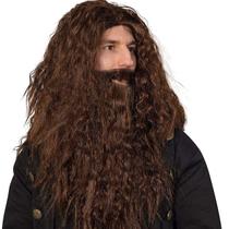 Peruca de cosplay Hobbits Gandalf, traje de anime com cabelo sintético