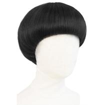 Peruca de cosplay IMEYLE Short Black Straight Mushroom para homens