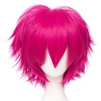 Peruca de cosplay LABEAUTÉ Max Beauty Anime Short Rosa