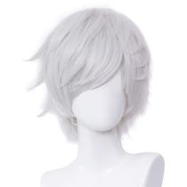 Peruca de cosplay LABEAUTÉ Short Sliver White para festa de Halloween