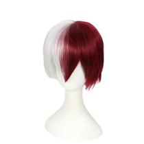 Peruca de cosplay My Hero Academia Todoroki Shoto para cabelo curto