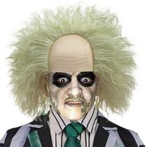 Peruca de cosplay, palhaço verde, careca, sintética, resistente ao calor, 25 cm
