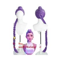 Peruca De Cosplay Para Meninas Com Cabelo Longo Roxo, Preto E Vermelho, Mira Rumi Zoey, Acessórios Peruca De Cosplay Para Meninas Com Cabelo Longo Roxo, Preto E Vermelho, Mira Rumi Zoey, Acessórios