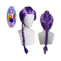 Peruca De Cosplay Para Meninas Com Cabelos Longos Roxos Kpop Mira Rumi Zoey Caçadores De Demônios
