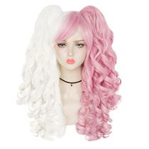 Peruca de cosplay Peach and Lily/Jia Lolita rosa dupla cor Peruca de cosplay Peach and Lily/Jia Lolita rosa dupla cor