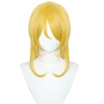 Peruca de cosplay Princess Peach para Halloween, festa e carnaval