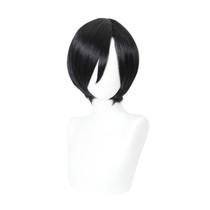 Peruca de cosplay Resident Evil 8 Village Ada Wang preta 30cm
