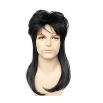 Peruca de cosplay Retro Rock Wind dos anos 70 para homens e anime de Halloween