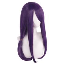 Peruca de cosplay roxa longa reta 65 cm sintética Tokyo Ghoul