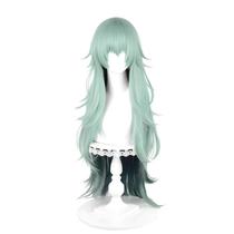 Peruca de cosplay sintética Tokyo Ghoul verde menta com 95 cm de comprimento Peruca de cosplay sintética Tokyo Ghoul verde menta com 95 cm de comprimento