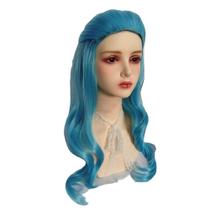 Peruca de cosplay Zombies Schools Aliens, traje de anime sintético