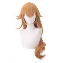 Peruca de fantasia Princess Peach Anime Party 80 cm sintética Peruca de fantasia Princess Peach Anime Party 80 cm sintética