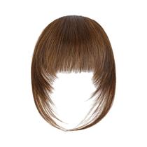Peruca De Franja Sintética Preta Natural Com Clipe, Resistente Ao Calor, Para Uso Diário Feminino