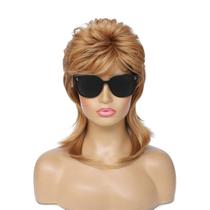 Peruca de tainha adequada Joe Dirt para mulheres loiras morangos