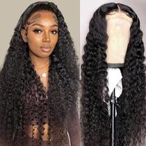 Peruca Deep Wave KLPKLP com Renda Frontal 13x6 - Cabelo Humano 66cm