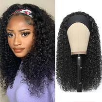Peruca Deep Wave XSY com Faixa - 40cm e 150% de Densidade de Cabelo Humano Peruca Deep Wave XSY com Faixa - 40cm e 150% de Densidade de Cabelo Humano