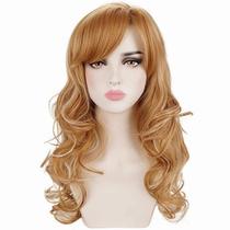 Peruca Deifor Long Curly Wavy Strawberry Blonde Highlights Peruca Deifor Long Curly Wavy Strawberry Blonde Highlights