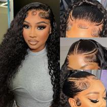 Peruca Durya Deep Wave 20", cabelo humano, 220% de densidade, renda frontal Peruca Durya Deep Wave 20", cabelo humano, 220% de densidade, renda frontal