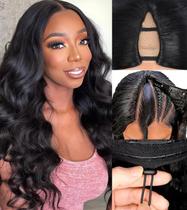 Peruca em V, Mylene Hair Body Wave, 200% de densidade, cabelo humano Peruca em V, Mylene Hair Body Wave, 200% de densidade, cabelo humano