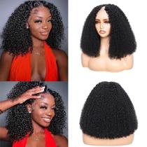 Peruca em V RAGMZZE Kinky Curly Human Hair 180% de densidade 45 cm Peruca em V RAGMZZE Kinky Curly Human Hair 180% de densidade 45 cm