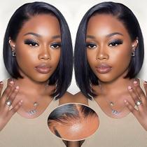 Peruca EQ DUOUPA Wear and Go Bob 25 cm Cabelo humano 180% de densidade Peruca EQ DUOUPA Wear and Go Bob 25 cm Cabelo humano 180% de densidade