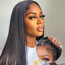 Peruca FACMOOD Wear and Go sem cola, 100% cabelo humano, 24"