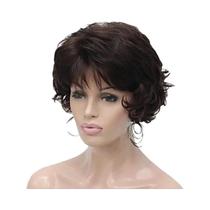 Peruca Feminina Curta Em Ombre Cinza E Branco Com Camadas E Franja Volumosa, Resistente Ao Calor,