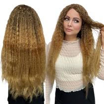 Peruca Fibra Orgânica Premium Wig Cacheada 70cm