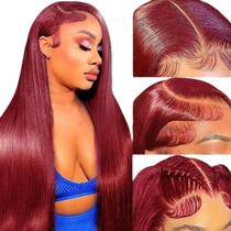 Peruca Fiumer Burgundy 99J Red Human Hair 20 polegadas 180% de densidade Peruca Fiumer Burgundy 99J Red Human Hair 20 polegadas 180% de densidade