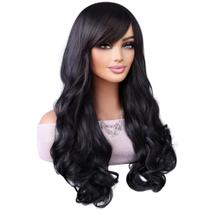 Peruca Franja Lace Wig Ondulada 70cm Bio Fibra Varias Cores Peruca Franja Lace Wig Ondulada 70cm Bio Fibra Varias Cores