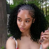Peruca Frodio Veralux 13x6 Trançada Cornrow com Ondas Peruca Frodio Veralux 13x6 Trançada Cornrow com Ondas