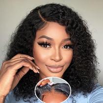 Peruca Fronbanis Wear and Go Bob 100% cabelo humano 14" preta natural Peruca Fronbanis Wear and Go Bob 100% cabelo humano 14" preta natural