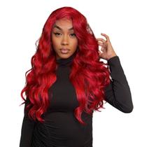 Peruca Front Lace Hd Ondulada Fibra Futura Premium + Wig Cap