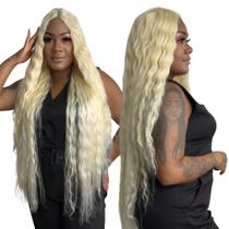 Peruca Front Lace Longa Levemente Cacheada Premium 1 Metro