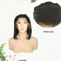 Peruca front lace tzes 100% cabelo humano 30 cm