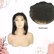 Peruca front lace tzes 100% cabelo humano 30 cm