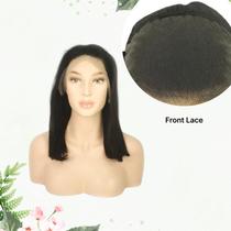 Peruca front lace tzes 100% cabelo humano 40 cm