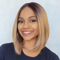 Peruca Front Lace Wig Lisa Chanel - Fibra Premium - 25cm - CRYSTAL