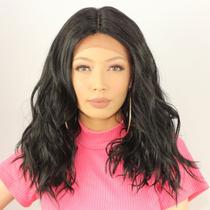 Peruca Front Lace Wig Ondulada-Fibra Premium-40cm- LEONA Peruca Front Lace Wig Ondulada-Fibra Premium-40cm- LEONA